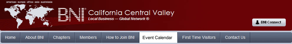 BNI California Central Valley Events Calendar