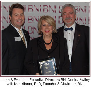 Ivan Misner is visiting BNI Central Valley March 22, 2012